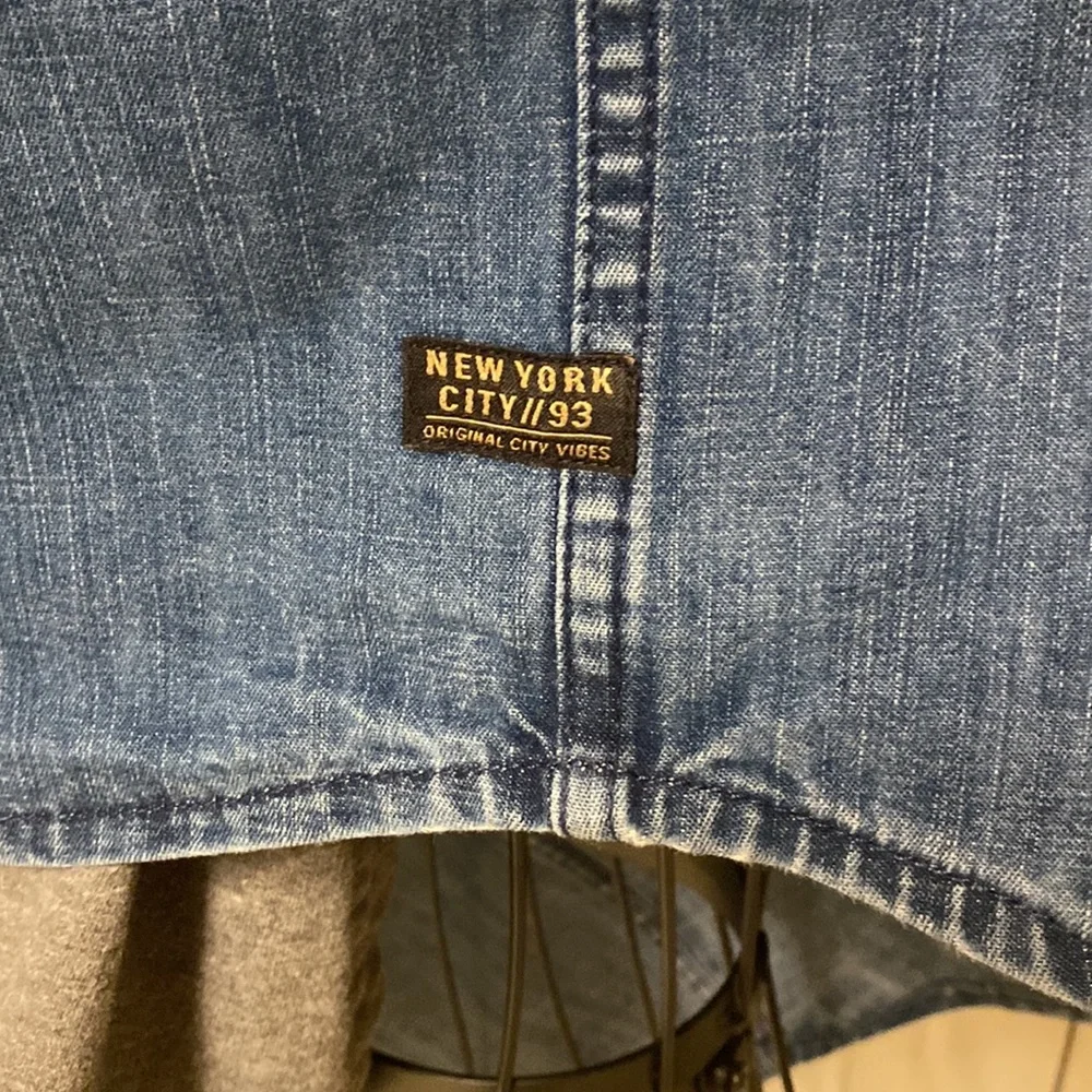 Girls denim jacket with hood size 10